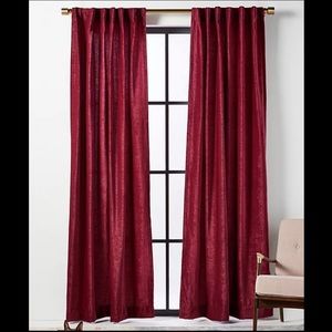 Anthropologie - AnthroLiving Chenille Curtains, Complete set of 2 panels